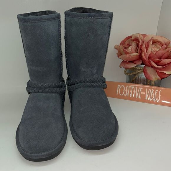 BEARPAW Adele Belted Boots Size 7 - Picture 1 of 10